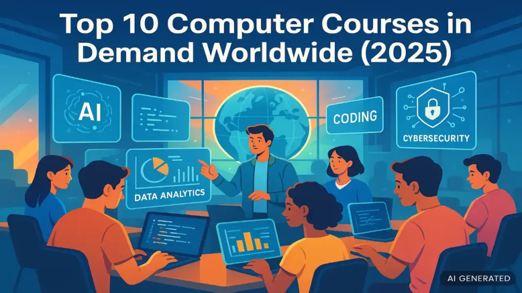 Top 10 Computer Courses in Demand Worldwide