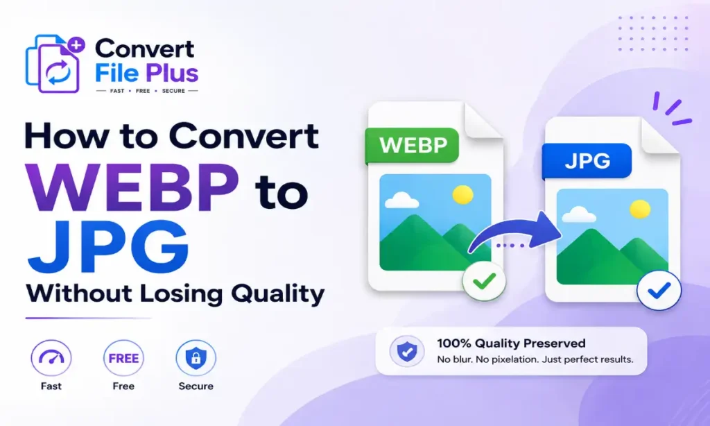 WEBP to JPG conversion without quality loss