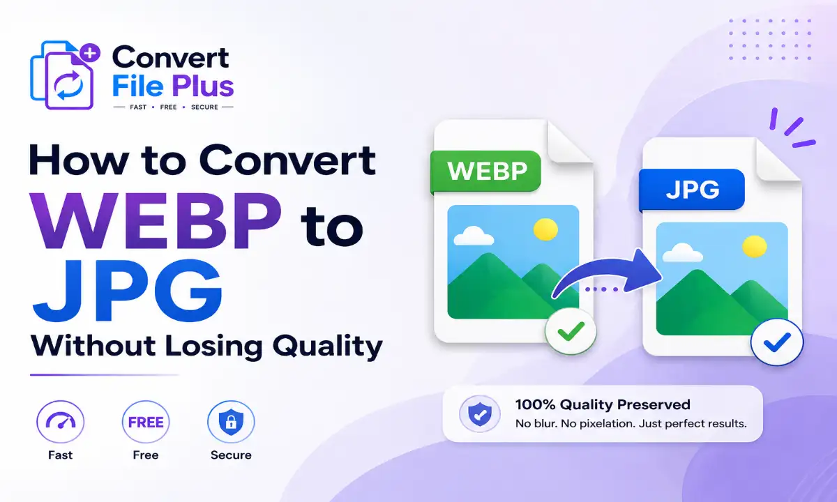 WEBP to JPG conversion without quality loss