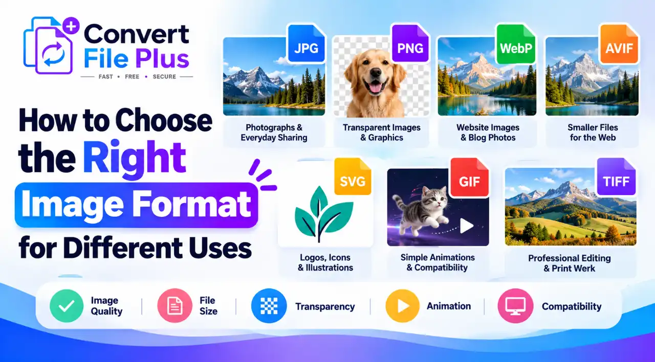 How to Choose the Right Image Format for Different Uses