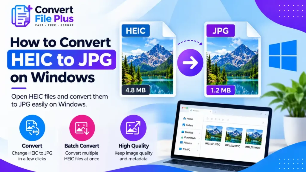 How to convert HEIC to JPG on Windows using image conversion and batch processing methods