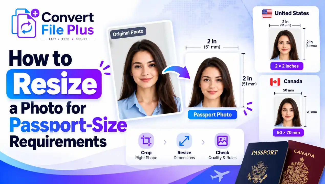 How to Resize a Photo for Passport-Size Requirements